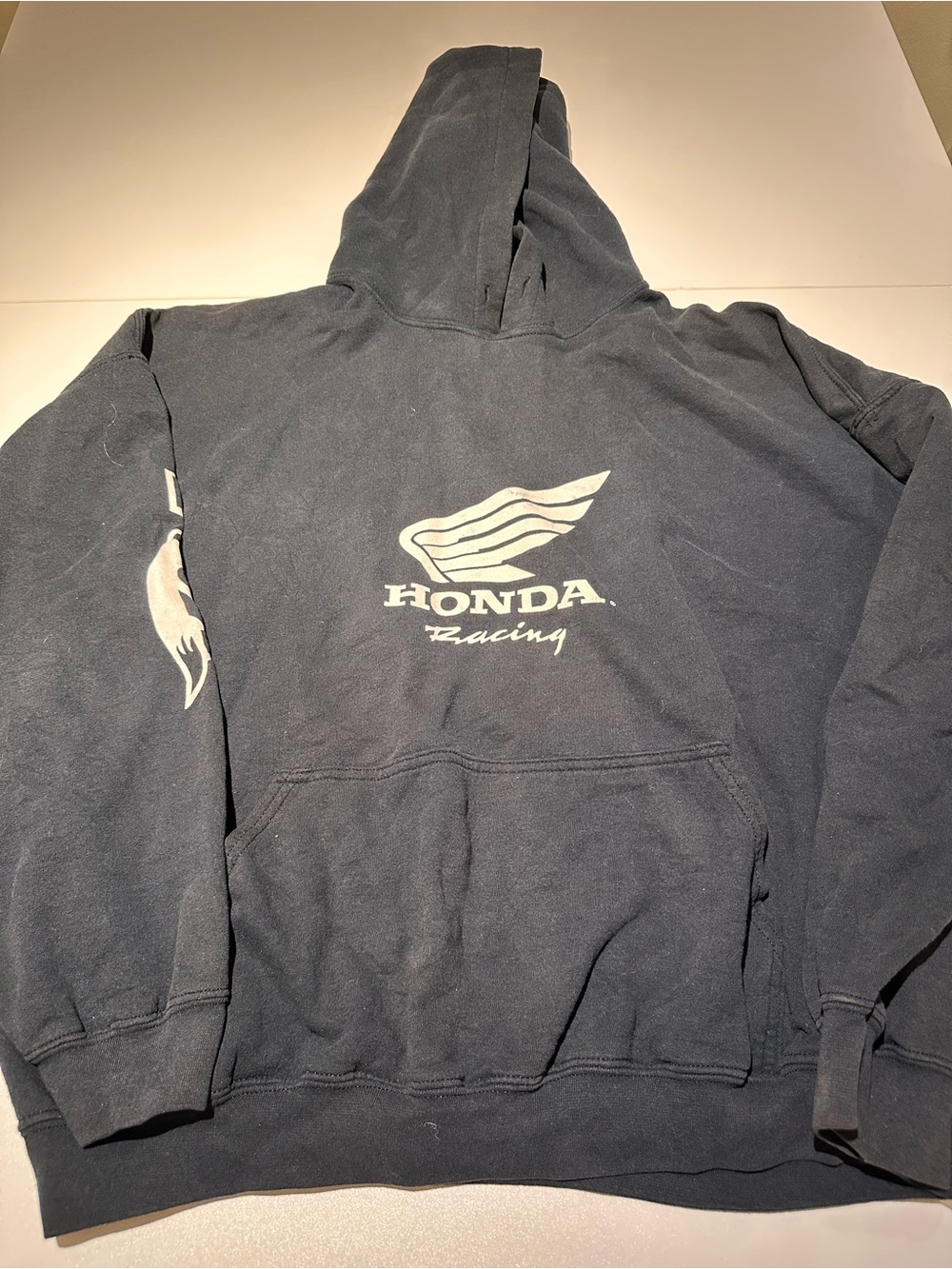 Honda Racing Men's Black Pullover Hoodie